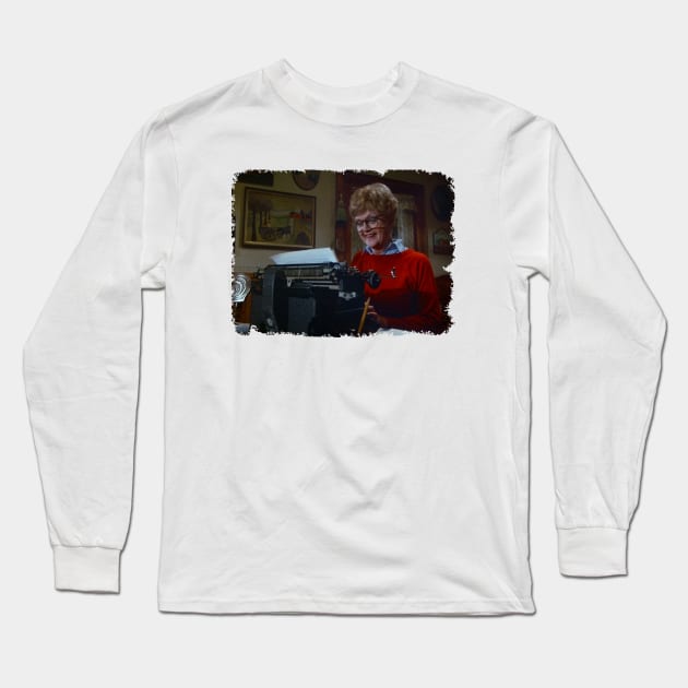 Murder She Wrote Angela Lansbury Long Sleeve T-Shirt by Hoang Bich